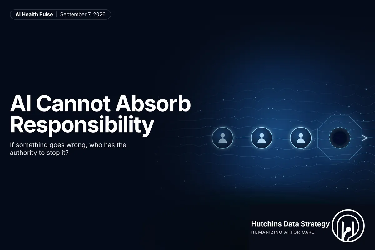 AI Cannot Absorb Responsibility